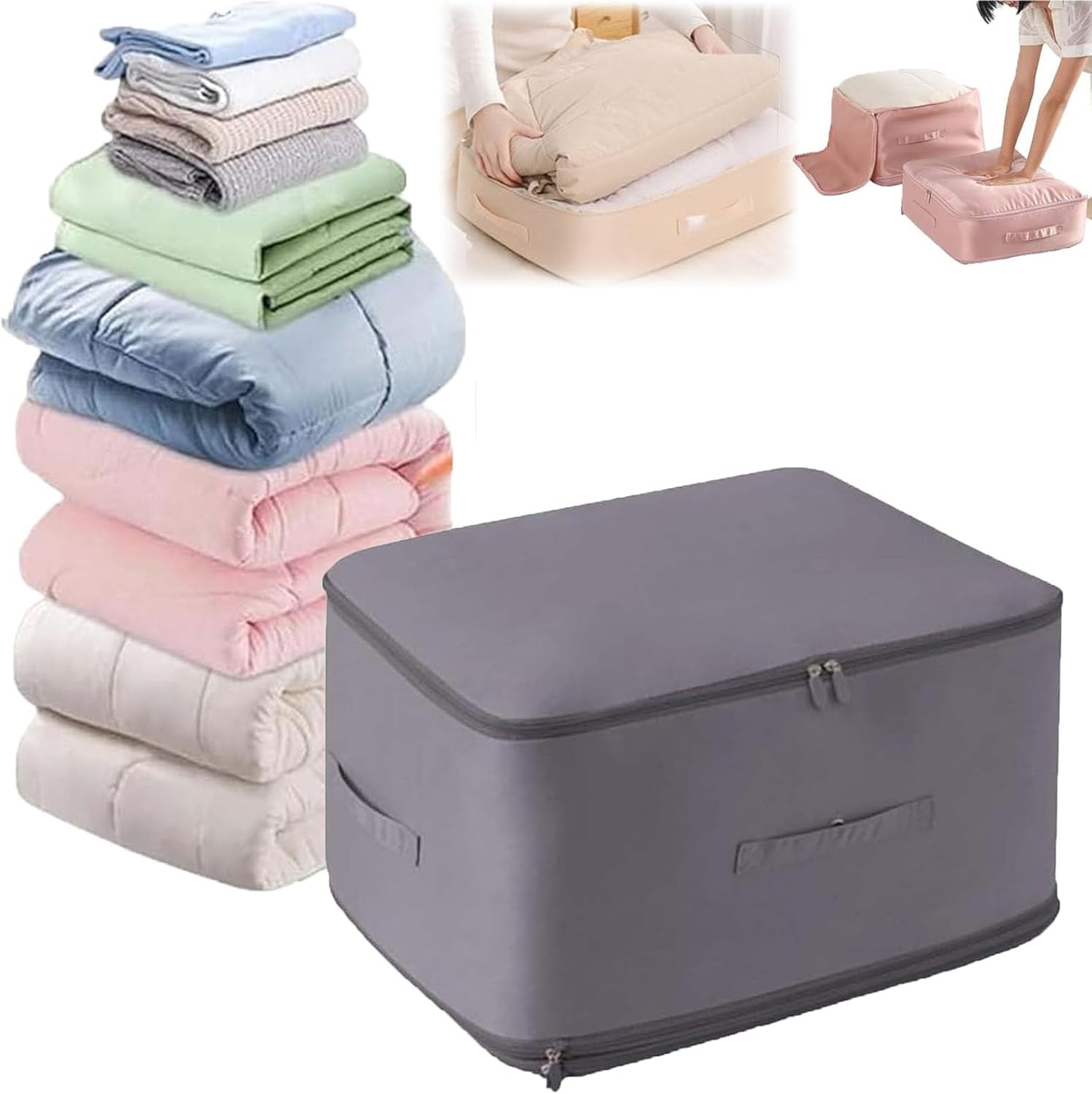 Whixant Ultra Space Saving Self-Compression Organizer, Space Saving Bags, Compression Storage Bags Packaging Bags, Large Moving Bags with Zipper for Bedroom Clothes, Duvet (B0DC719J4L) Amazon Price History, Amazon Price Tracker