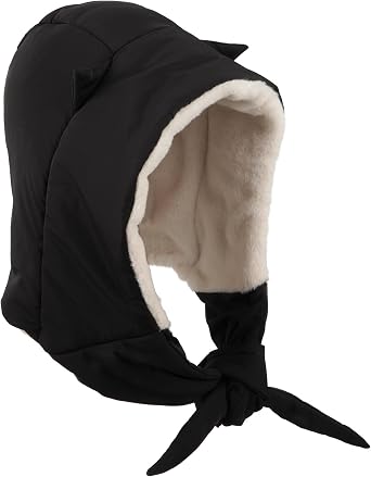 Winter Warm Down Hood Hat Hooded Scarf Hat Waterproof Windproof Skiing Cap
