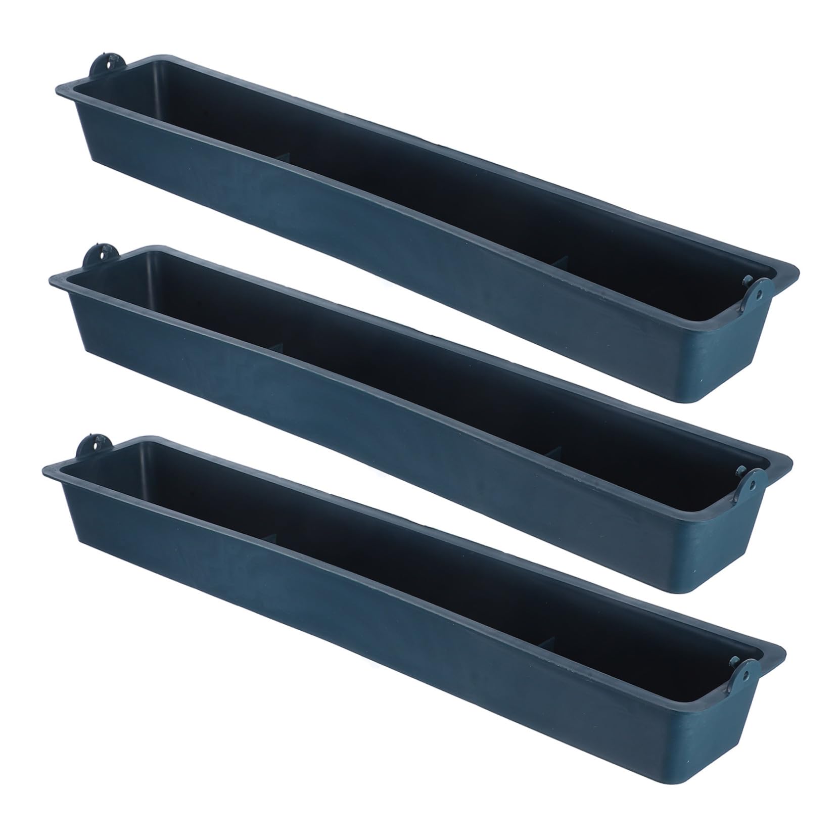 Garneck 3Pcs Hanging Chicken Food Feeder Basin Spill Poultry Feeding Container Durable Feed Trough for Chickens Ducks and Pigeons Mixed Color Farm Use