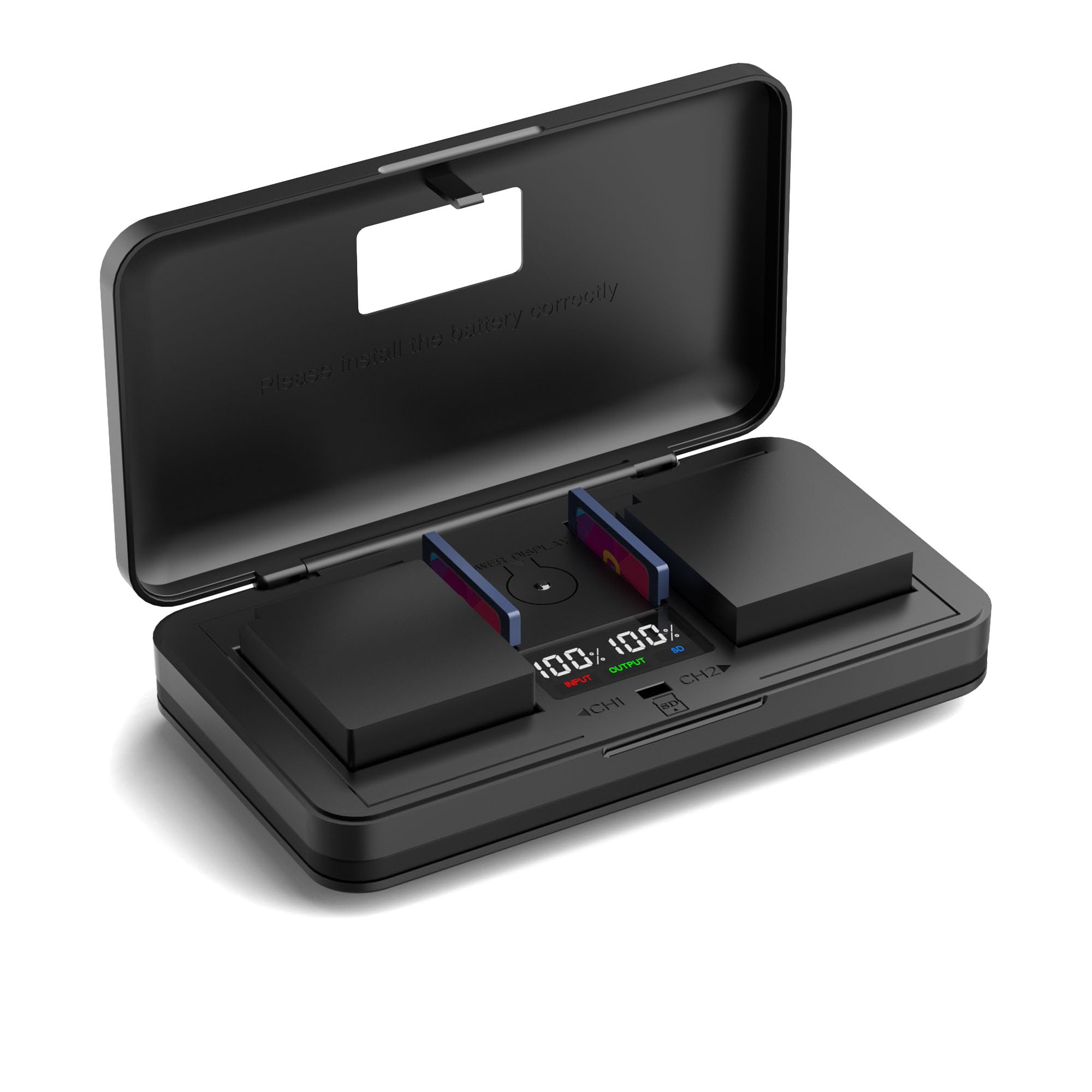 CGA-S002E/DWM-BM7 (1000mA) Camera Battery Multifunctional Charger Set (Including Two Batteries) Compatible with Panasonic lumix DMC-FZ1/FZ4/FZ5/FZ10//FZ15K/FZ1B/FZ2/FZ20 Cameras