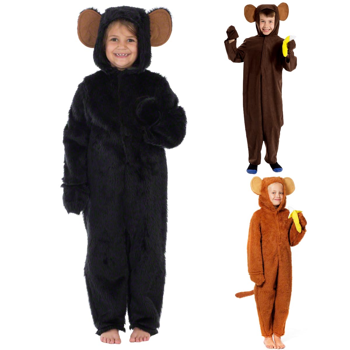 Chimpanzee or Monkey Costume for Kid 5-7 Years