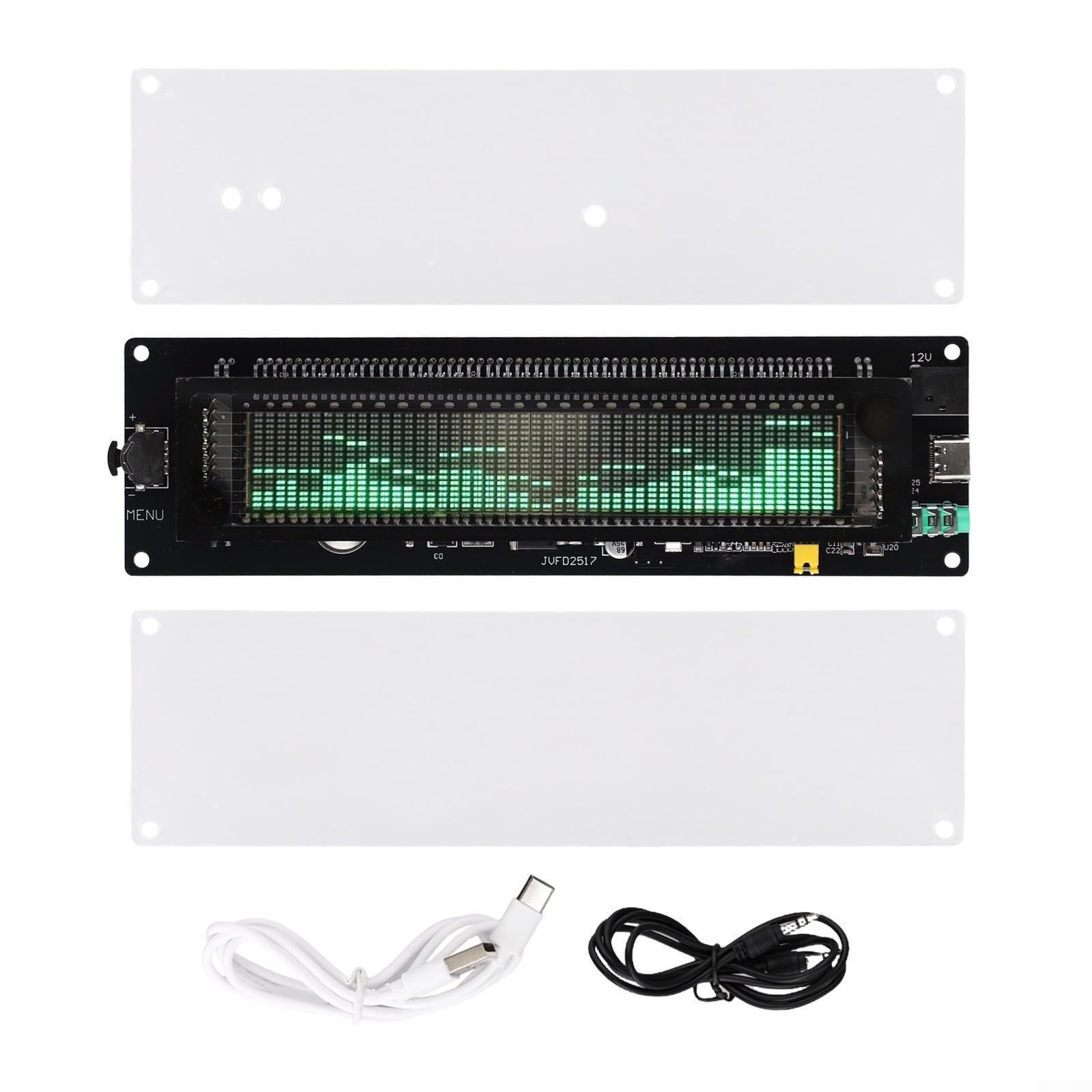 Analizador de espectro de audio AK2515 para medir nivel de sonido y armar tu reloj musical