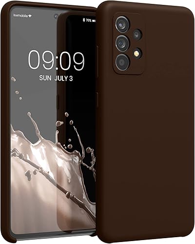 Miniatura 47 de kwmobile Funda Compatible con Samsung Galaxy A52 / A52 5G / A52s 5G - Cubierta de Teléfono de Silicona TPU con Acabado Suave - Macchiato