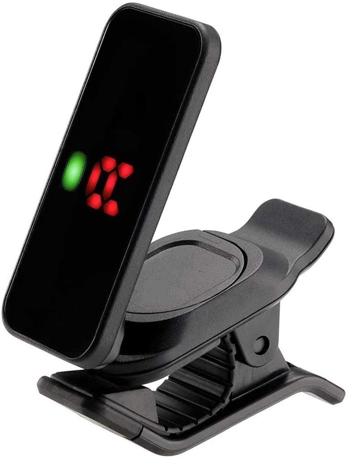 Sintonizador de Guitarra Clip-on Guitar Bass Ukulele Tuner LCD Mostrar sintonizador de Guitarra portátil
