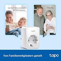 TP-Link Tapo P100 Okos WiFi Konnektor 4 db-os Csomag - Alexa és Google Home Kompatibilis, Távirányítható, Hangvezérelhető, Hub Nélküli 7