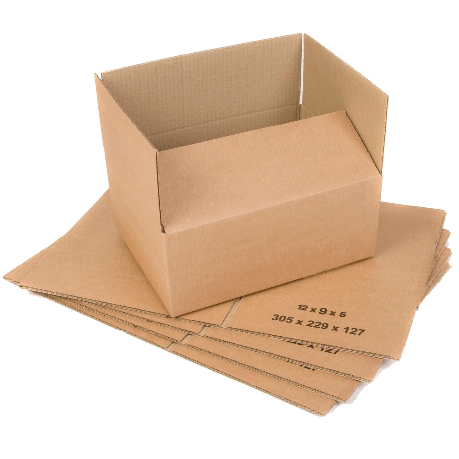 BAG-IT 25x Single Wall Cardboard Packing Boxes 12"x9"x5" (305x229x127mm) Small Parcel Shipping Mailing Postal Gift Cube Postal Shipping Box Mailing Cartons Shipping boxes