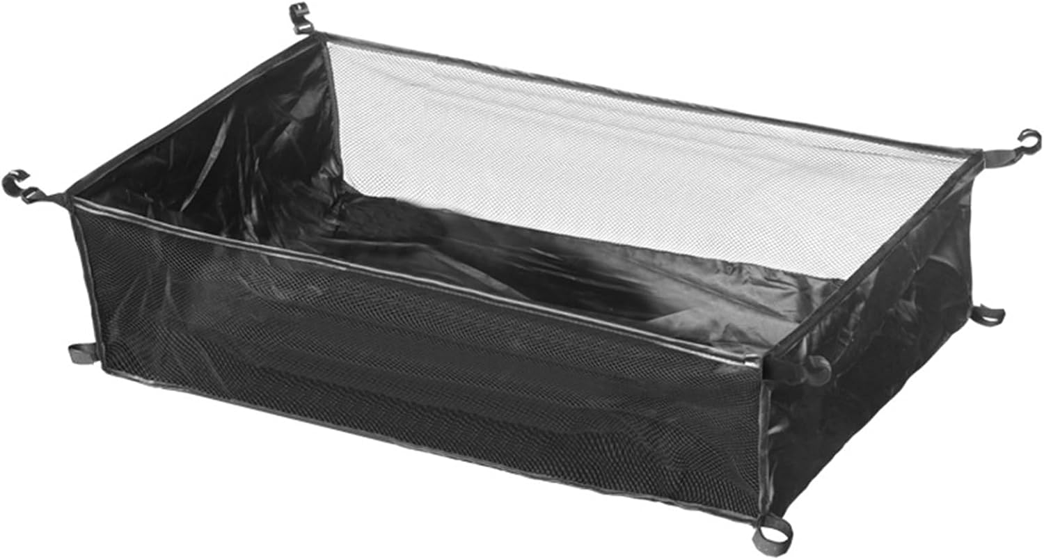 1PCS Camping Table Hanging Net Mesh Basket Organizer Rack Bag Under Storage for Outdoors Picnic Cookware(M)