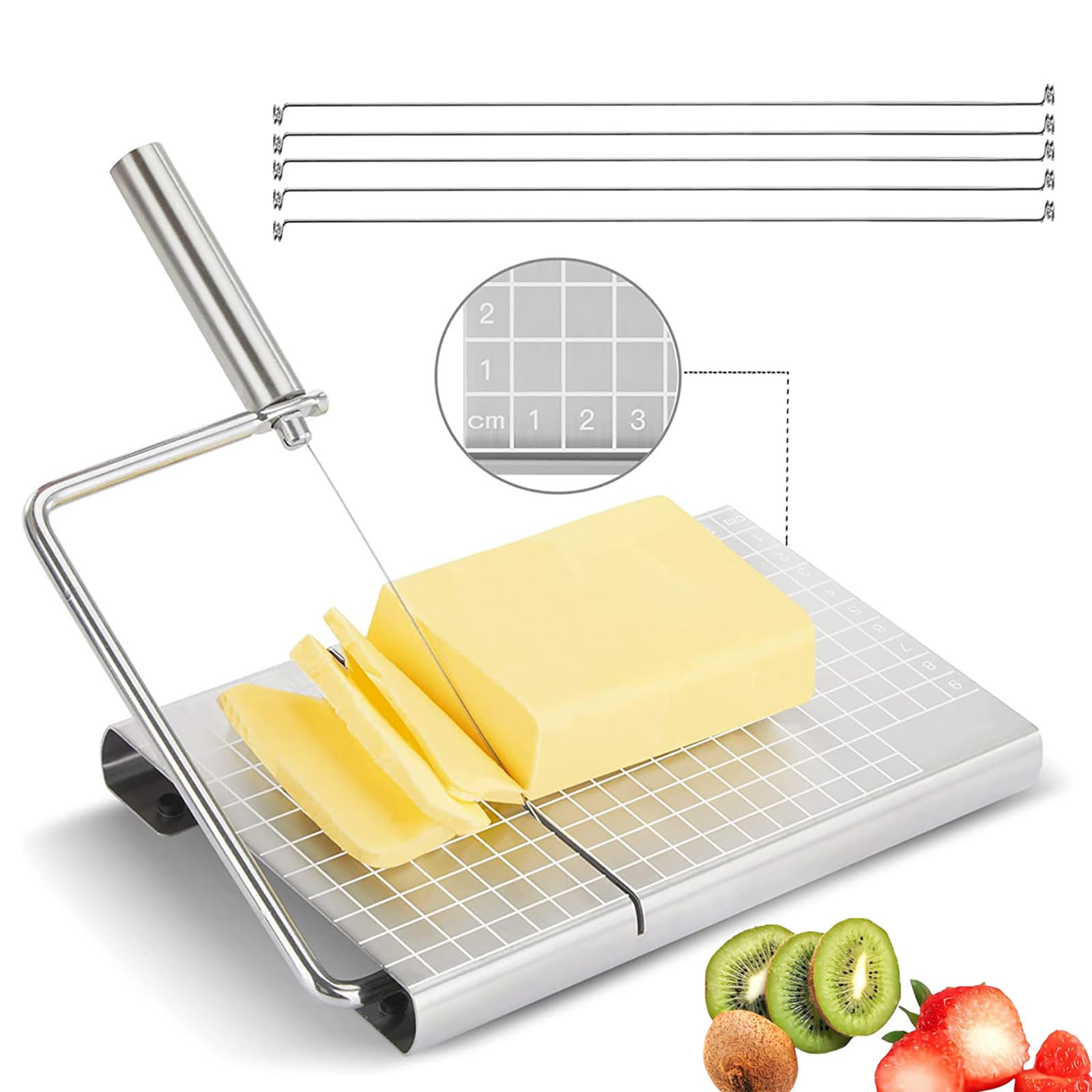 Cortador de queso de acero inoxidable multiusos para cocina