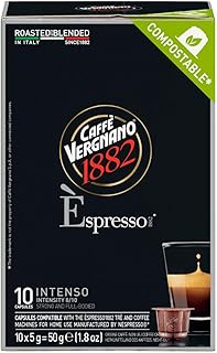 Caffè Vergnano 1882 Espresso INTENSO Nespresso Compatible Coffee Capsules x 10