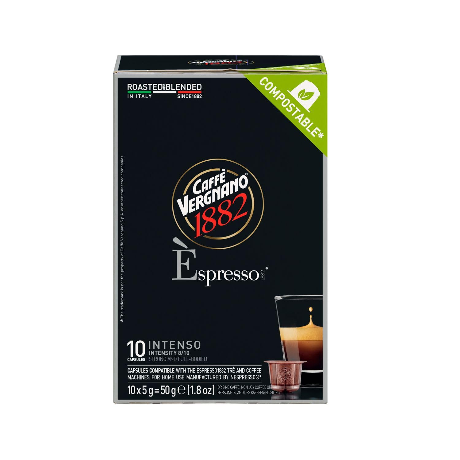 Sponsored Ad – Caffè Vergnano 1882 Espresso INTENSO Nespresso Compatible Coffee Capsules x 10