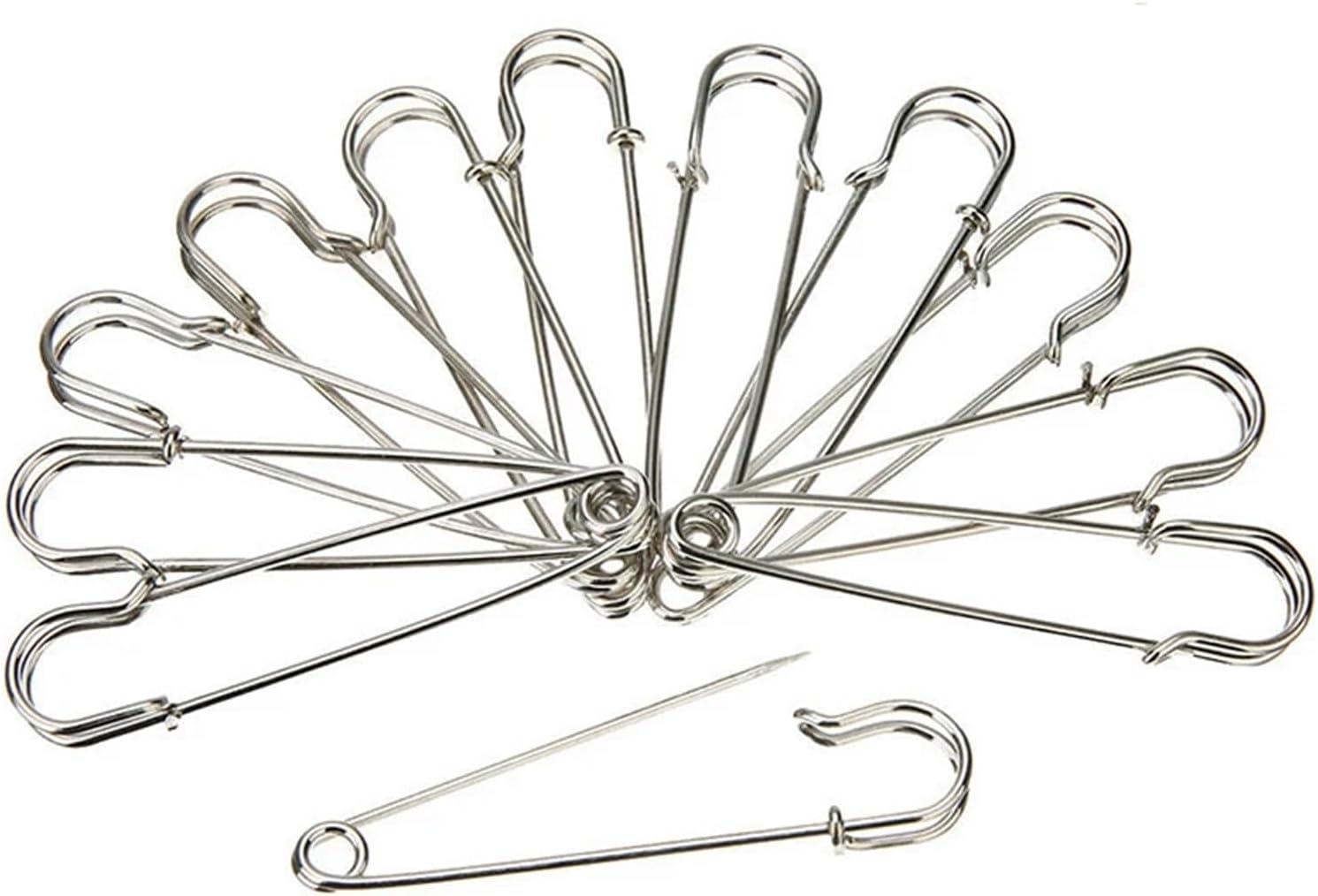 Safety Pins for Clothes 100-250PCS DIY Sewing Tools Needles Large Safety Pin Brooch Apparel Accessories(30mm 250pcs)
