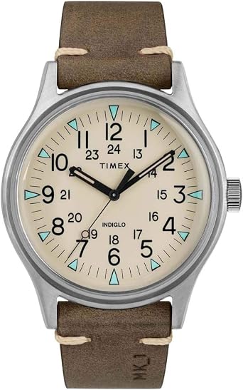 Timex Mens Analogue Classic Quartz Watch with Leather Strap