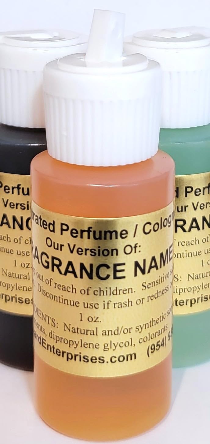 HYWD Enterprises Cologne Oil Comparable to FAHRENHEIT 0 DEGREE for Men, Fragrance Rendition, Eau de Parfum, 1 oz. (30ml) Squeeze (SCENTS F - N)