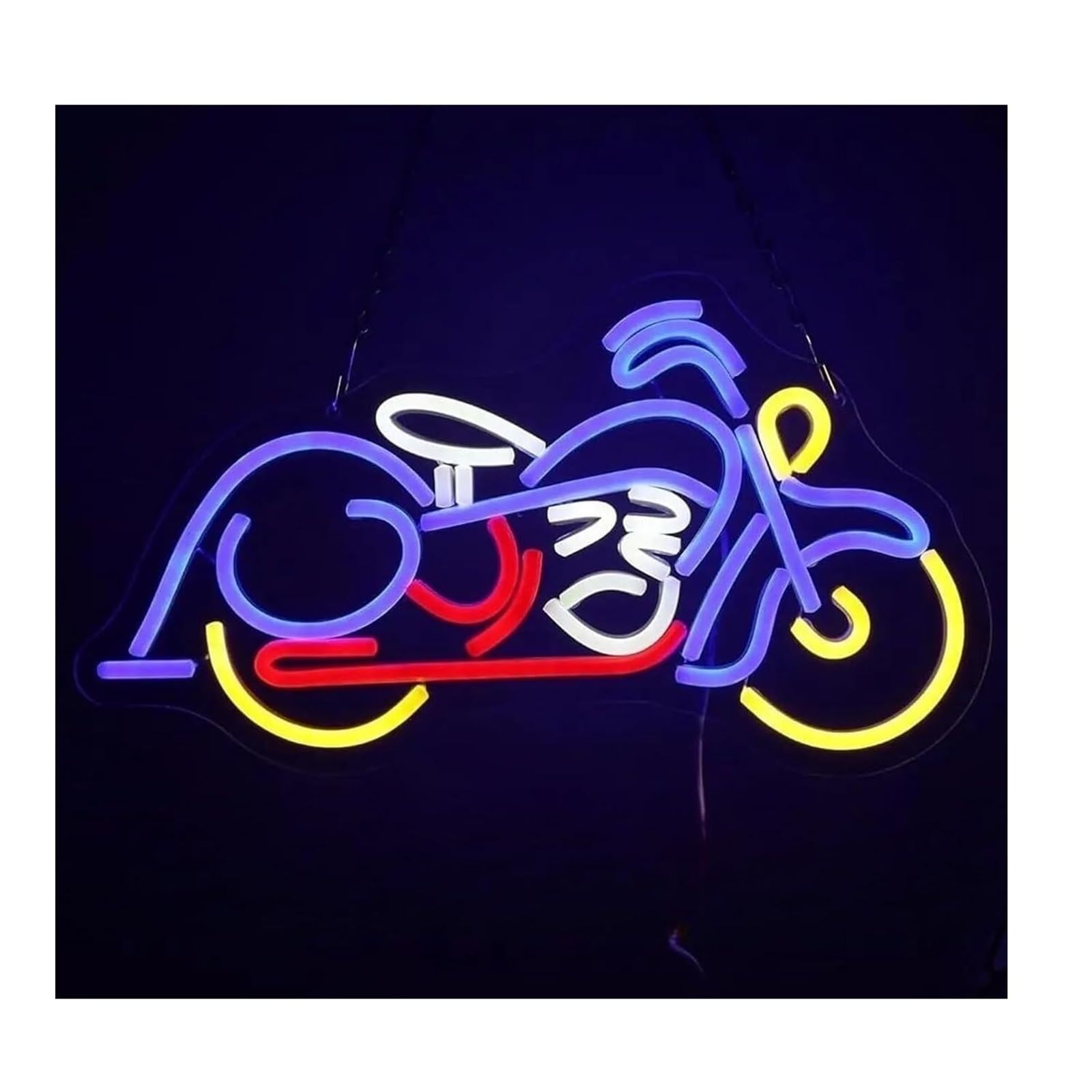 Zynther Neon lamp Soothing Ambiance Motorcycle Neon Sign Light Dimmable for Living Room, for Man Cave, Shop