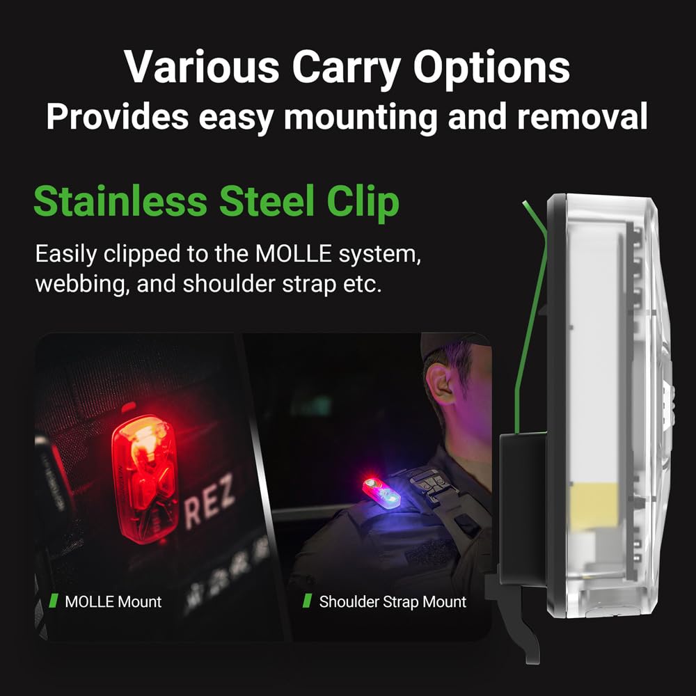 Nextorch IPX8 - Lámpara multifunción de emergencia, seguridad y advertencia, 20 lúmenes UT41