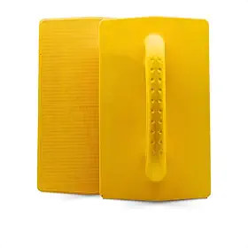 Desempenadeira Estriada Corrugada para Grafiato Leve Resistente Acabamento Texturizado Ferramenta de Construção Uso Profissional Prática Ergonômica Durável Funcional Pegada Confortável Obra Reforma