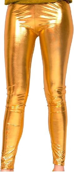 Leggings oro metallizzato - L-XL : Amazon.it: Abbigliamento