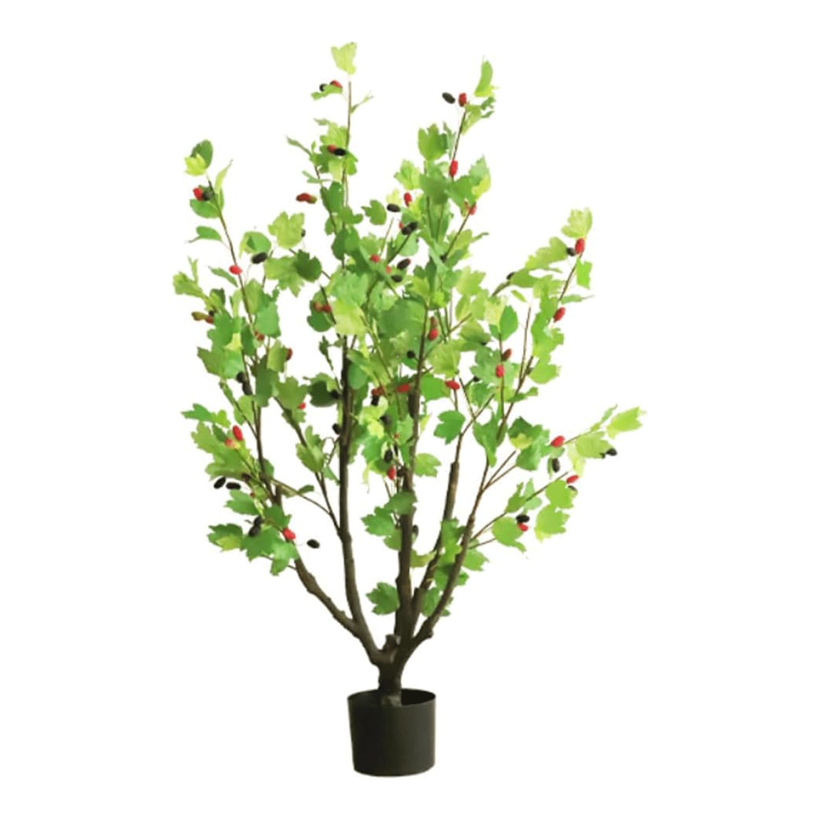 HCZKIUJY Gorgeous Artificial Trees 150 Cm/4.9 Ft Artificial Plants Realistic Simulation Mulberry Fake Tree Home Decor Faux Plant