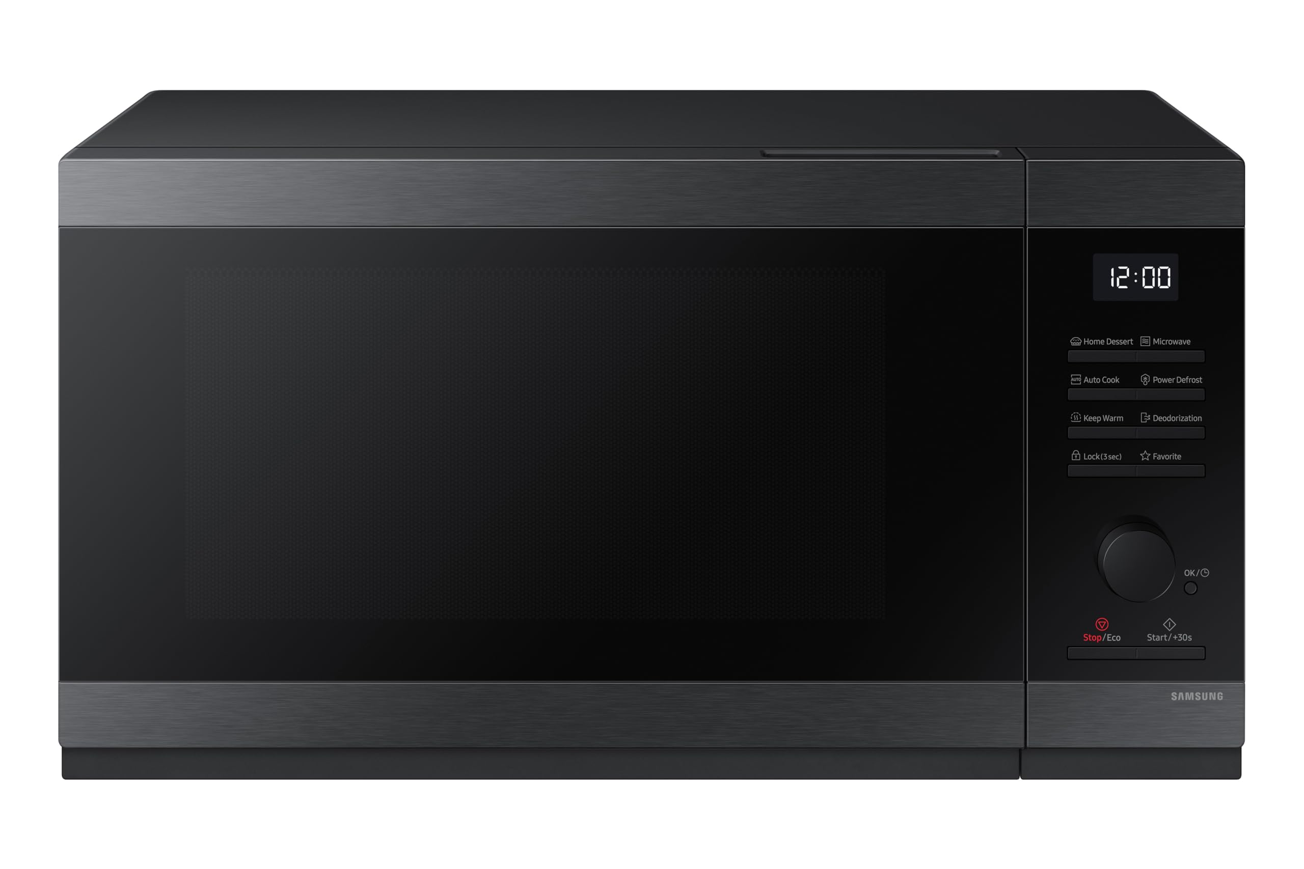 SamsungMicrowave 40L Dial Solo MWO With Seamless & Recessed Handle Design and Sheath Heater, MS40DG5504AGSG (UAE version)
