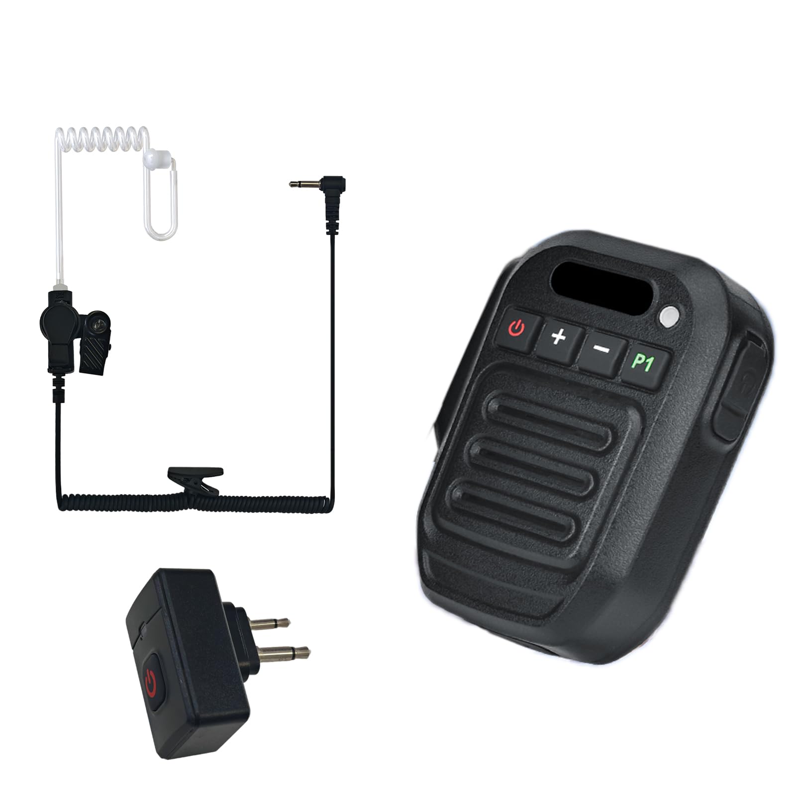 Two Way Radio Handheld Bluetooth Speaker Microphone for Walkie Talkie Shoulder Speaker 2-pin M Jack Compatible with GP328/GP68/GP88/GP88S/GP280/GP300/