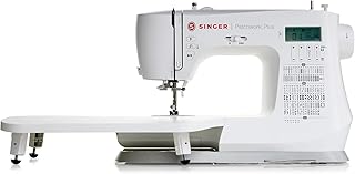 C5980Q Patchwork Plus Computerized Sewing Machine with Extension Table | 417 Stitch Applications, Built-In Font, Speed Control, Programmable Needle, LCD Screen & Heavy-Duty Metal Frame
