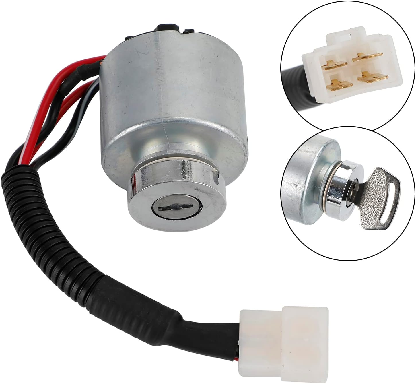 Bruce & Shark Ignition Starter Switch with 2 Keys Ignition Switch For Kubota B1550D B1750D With 2Keys 37410-59110 3741059110