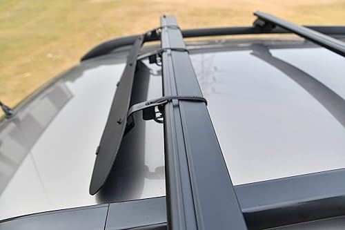 Miniatura 5 de Carenado universal para parabrisas para portaequipajes de techo, 34 pulgadas, reductor de ruido largo, kit de deflector de aire aerodinámico para