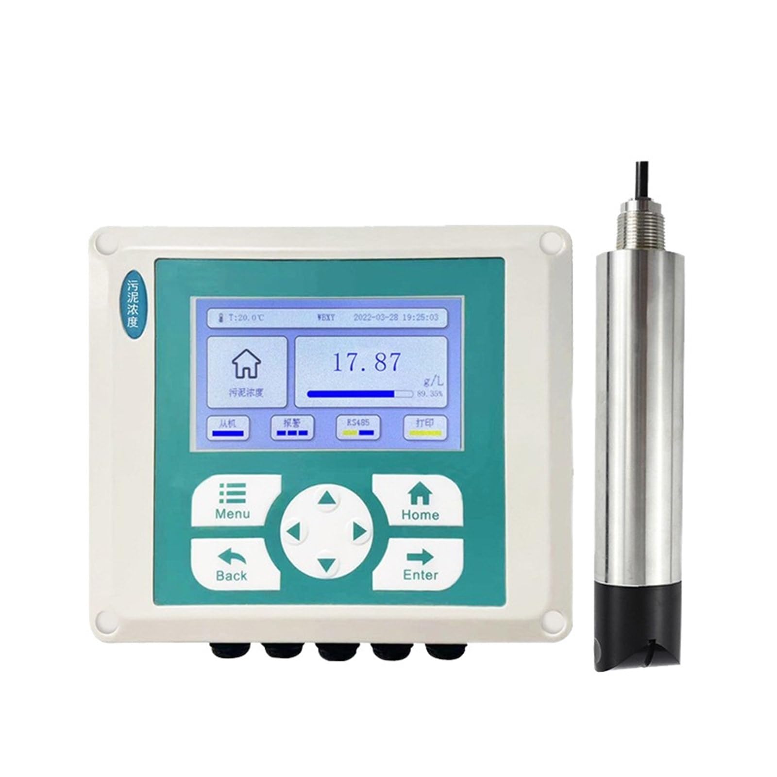 Precyzyjny analizator MLSS, detektor online, zbiornik sedymentacyjny LCD Wysoka precyzja(Standard complete set)