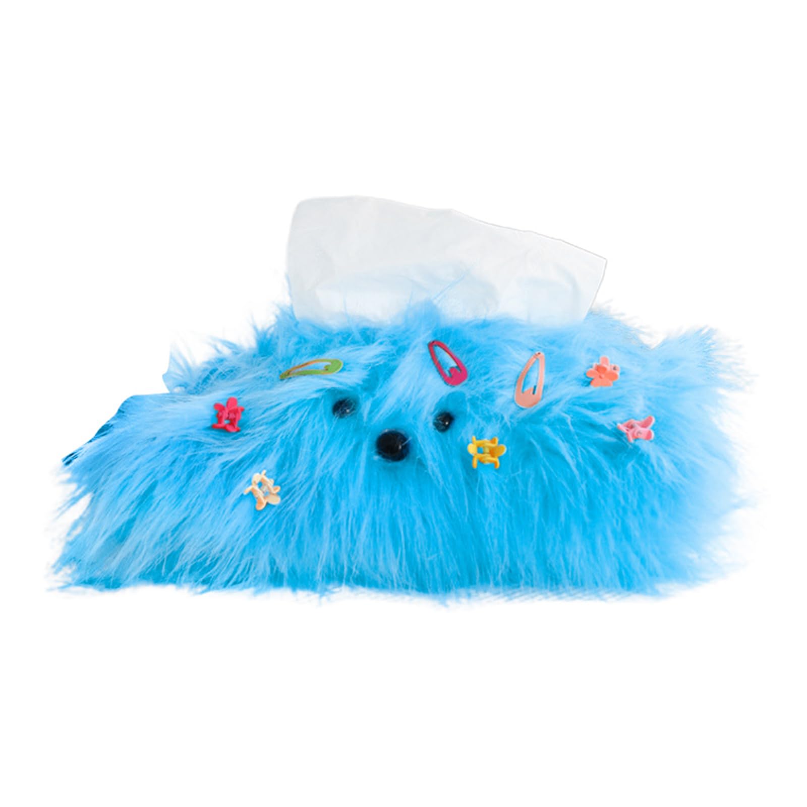 Jazuaiao Dog Toy Tissue Box Cute Hairpin Paper Holder for Home Car Use Napkin Box Container Dispenser Ornament Tissue Space Saving Home Decor Desk Dispenser