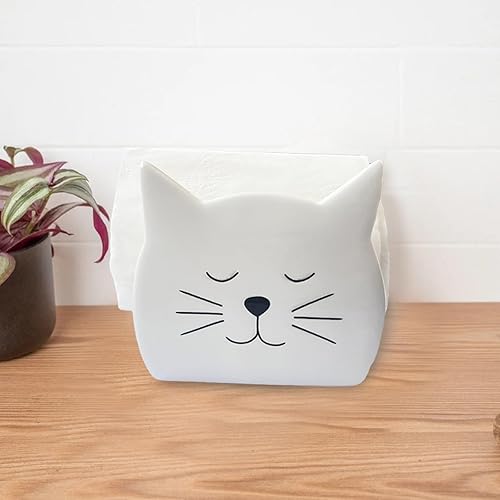 Miniatura 6 de Soporte de esponja para encimera, 2 unidades de esponja de cerámica con forma de gato, lindo cepillo para fregar platos, soporte para varita,