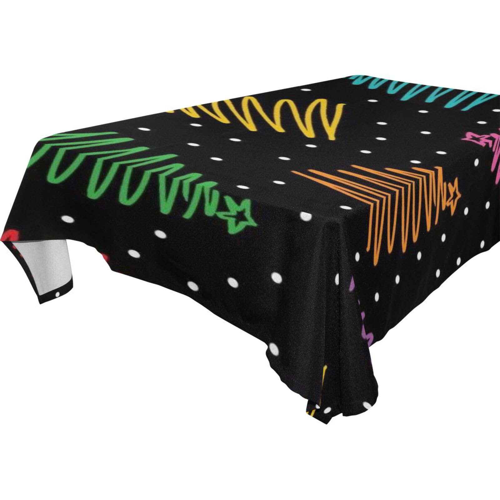 Nappe colorée à paillettes rectangulaire 54x72 cm pour table pliante de cuisine