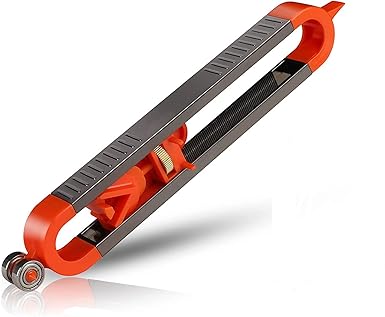 Contour Gauge Scribe Tool,Baowox Precise Profile Gauge Tool with Lock for Pencil Woodworking Edge Corner Measuring Profile Duplicator