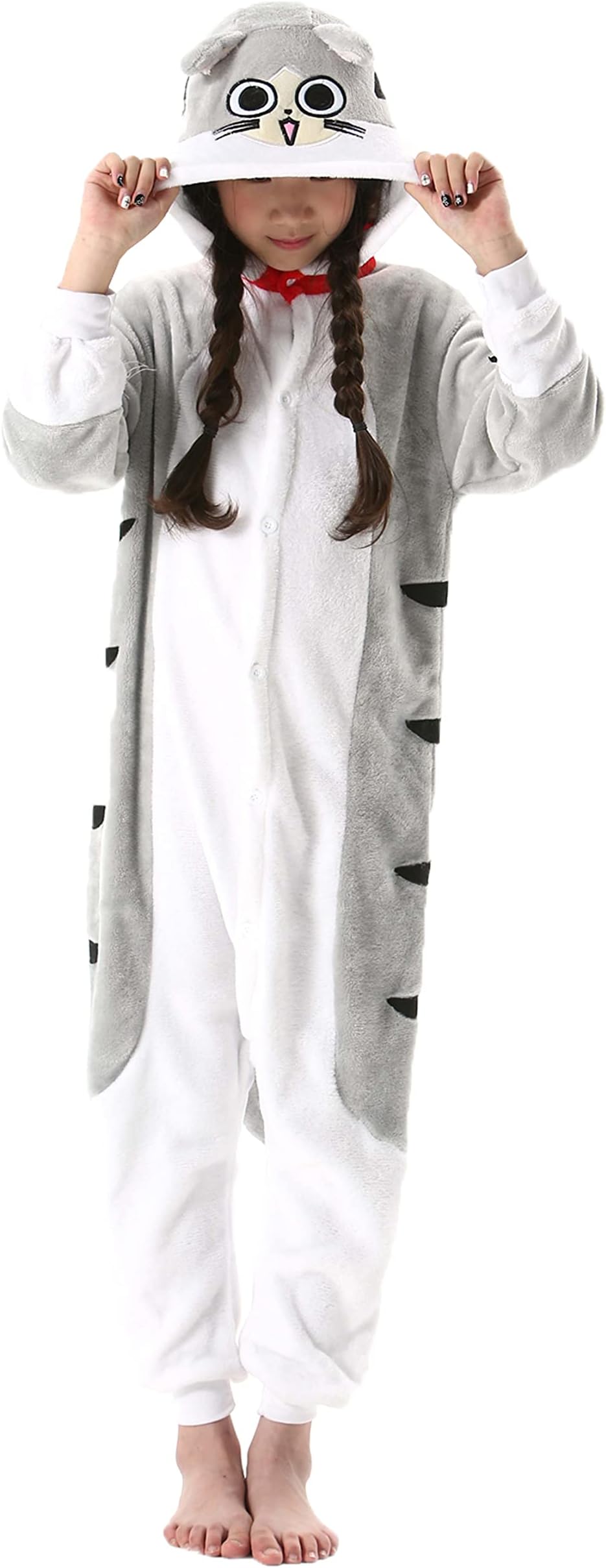 ATOZ Onesie for Kids, Animal Pajamas Halloween Cosplay Costume for Girls Boys