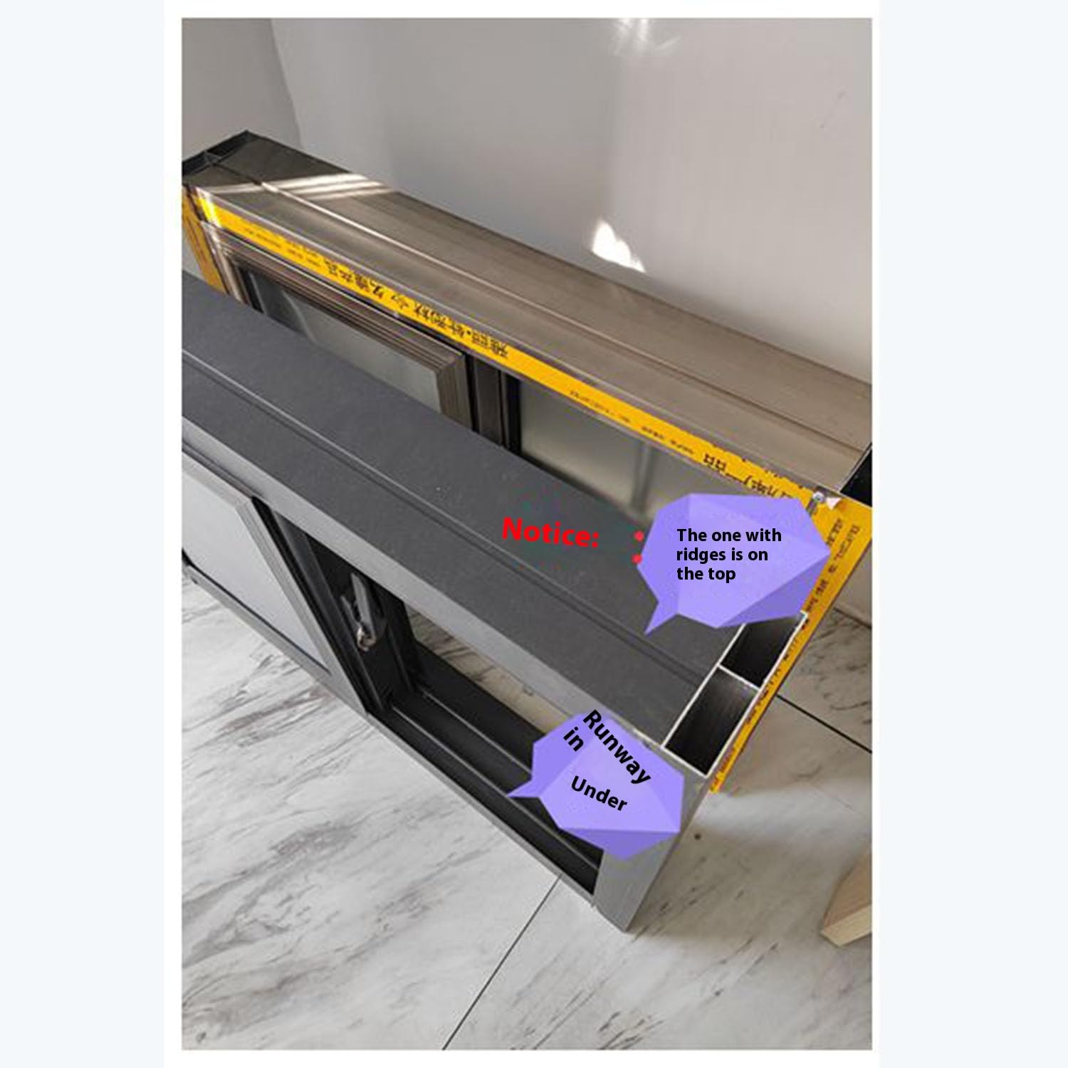 Ventanas corredizas, Ventanas de sótano, Ventanas corredizas horizontales, Ventanas de aleación de Aluminio, Ventanas de sótano de Cocina y baño,A1,WxH 105x30cm
