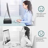 Vista 8 de 2 Pack Computer Monitor Stand, Klearlook Foldable Monitor Stand Riser, Height Adjustable Computer Stand, Monitor Riser Stand with Storage Drawer &