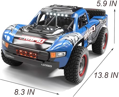 Miniatura 7 de Camión RC 114 RC Car Off-Road 4x4 Coche de control remoto 30 MPH RC Buggy todo terreno con control proporcional 390 Motor Chasis de metal Rodamiento
