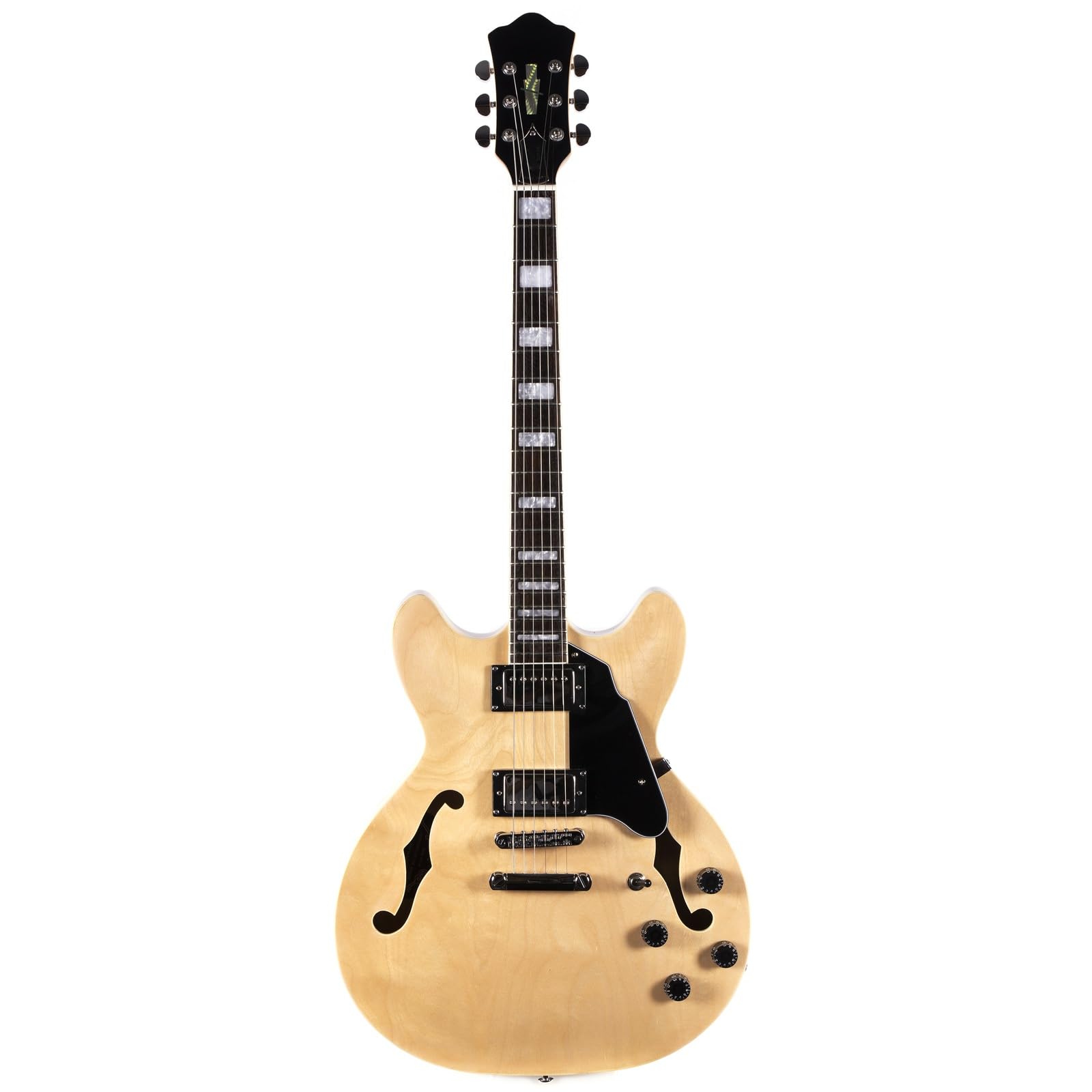 Standard Gitara Elektryczna 6 Strunowa Gitara Elektryczna Typu Semi Hollow Body W Naturalnym Kolorze Przeznaczona Dla Osób Praworęcznych Profesjonalna Wydajność