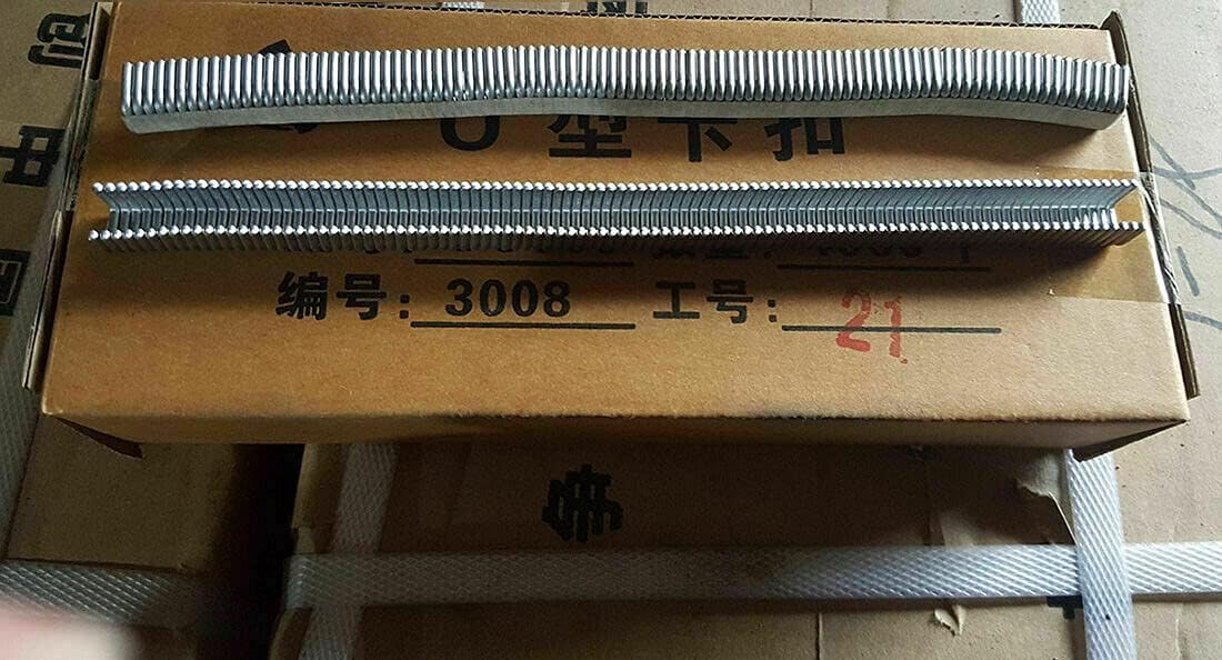 SHENYANG 4000pcs/Box U-Shape 506 Clips Aluminium U-Shape Sausage Clipper Clipping Machine for Tightening Machine