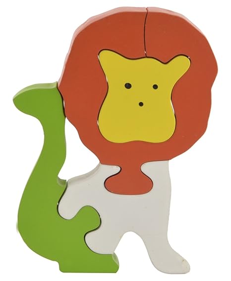 Skillofun Wooden Take Apart Puzzle Lion, Multi Color