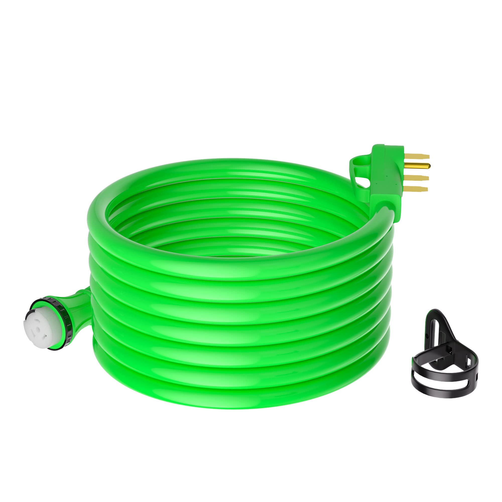 PROEZE50 Amp RV Power Extension Cord 25 Feet, Heavy Duty STW RV Power Cord, 14-50P to SS2-50R Generator Extension Cord with Locking Connector for RV, Generator, Camper, UL Listed