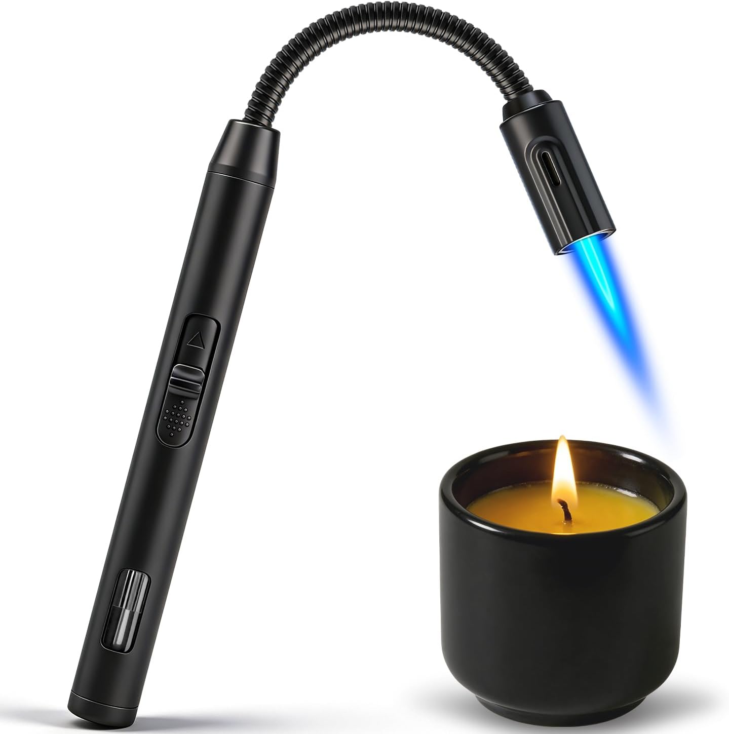Encendedor Torch Recargable LcFun Cuello Largo Flexible Antiviento