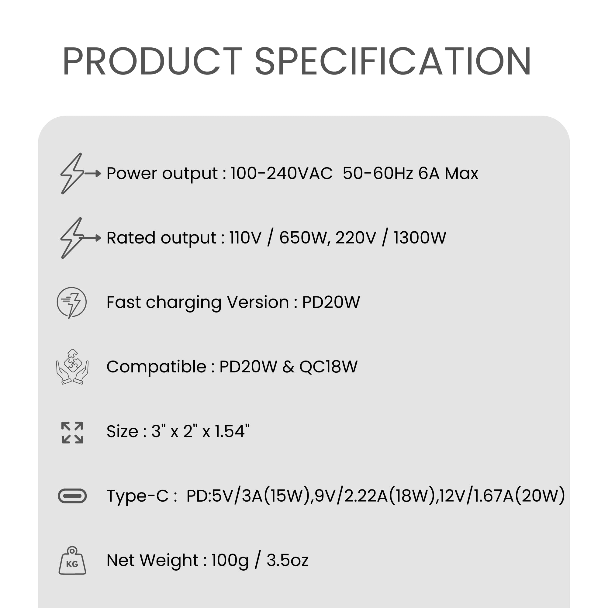OOGE Universal Travel Adapter All-in-One, 38W Fast Charger with USB-C PD & QC 3.0 USB-A, International Travel Adapter for 200+ Countries with US/UK/EU/AU Plugs, Compact Universal Charger Adapter — Amazon image 8