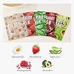 Facial mask Moisturizing face Mask - 10 Sheets, Deep Hydration, Improves Dry Skin, Sheet Mask, skincare for All Skin Types (10PCS, MIX) - Image 4