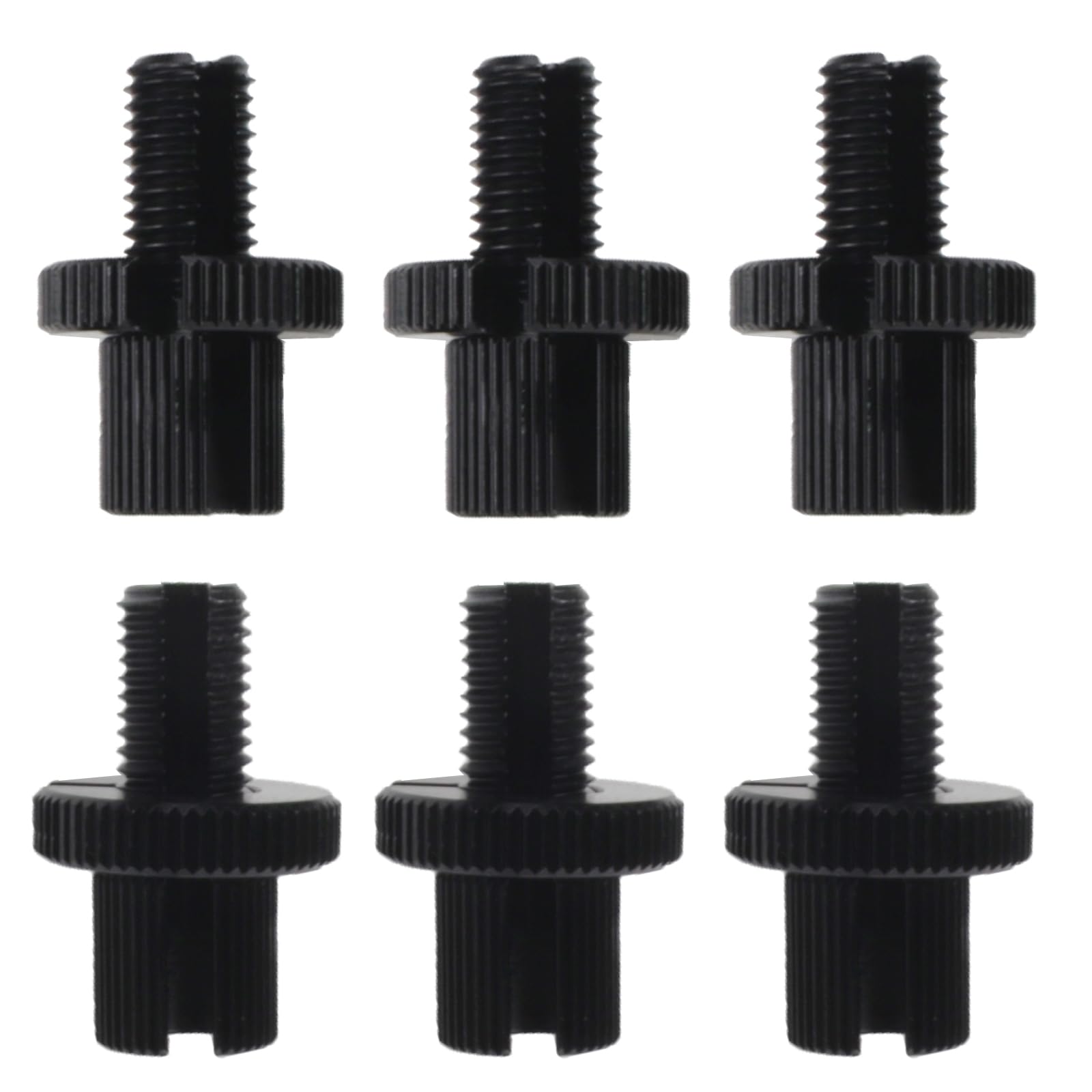 6 PCS M10 Clutch Brake Cable Adjuster Screw,Universal Brake Clutch Cable Line Adjuster Screw Adjusting Nut Bolt with Slotted 10MM for Motorcycle Motorbike Moped Scooter Dirt Bike-Black