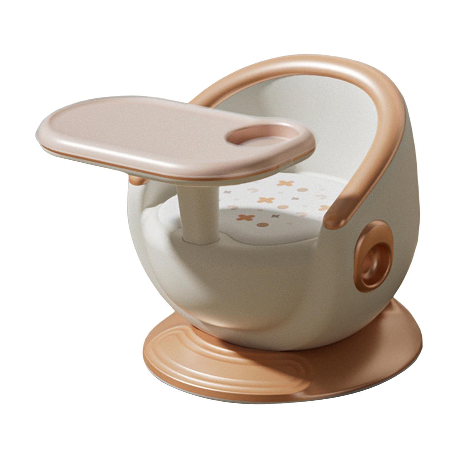 Merishopp Toddlers Dining Seat Stool Portable Booster Seat for Infants Kids Girls Gold-image-29