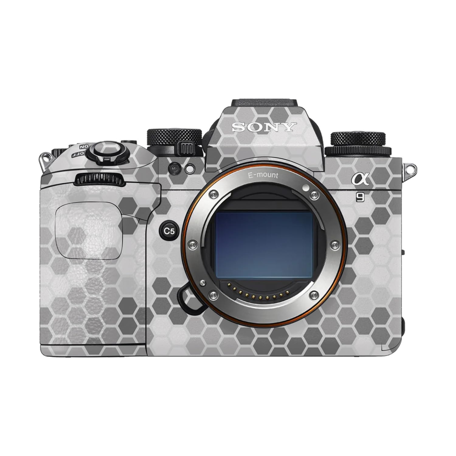 Camera Skin Compatible with Sony Alpha 9 III (2024) - Camo Hexadots - Premium 3M Vinyl Protective Wrap Decal Cover - Easy to Apply | Crafted in the USA by MightySkins