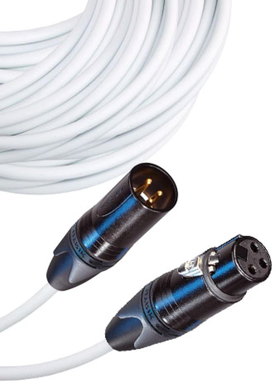 Male to Female XLR Cable with Neutrik NC3 Connectors and Premium 20ga wire - 80: FT long: Green