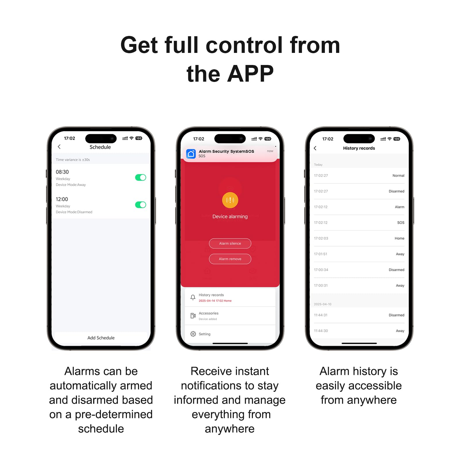 Sistema de alarma GSM + WiFi para casa, sistemas inteligentes completos con aplicación, sirena de 120 dB, 21 unidades: sensores de puertas y ventanas, detectores de movimiento, mando a distancia