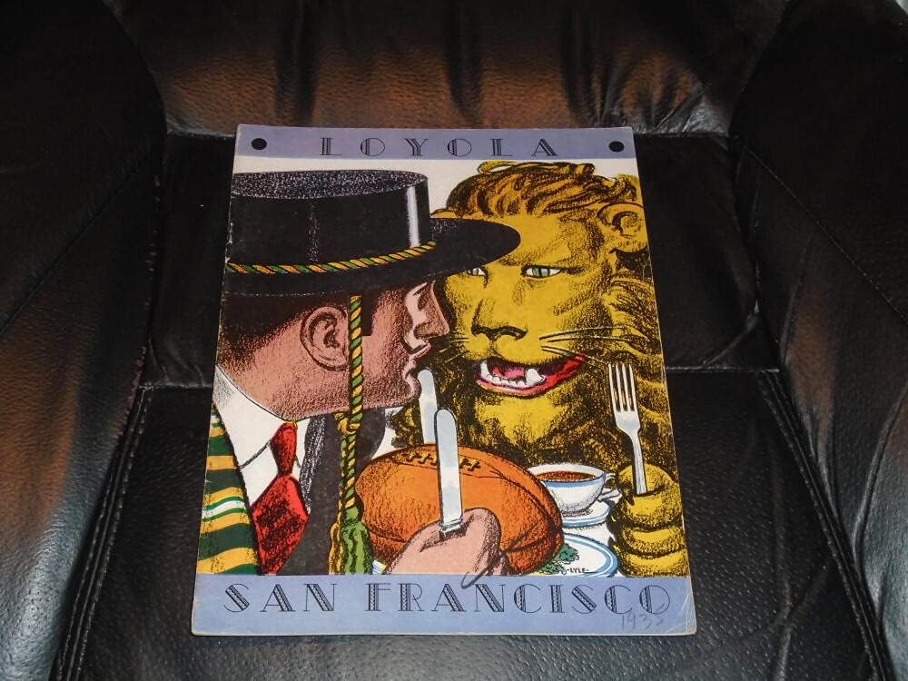 1935 LOYOLA AT SAN FRANCISCO FOOTBALL PROGRAM