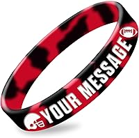 Vista 14 de 50Pcs Custom Silicone Wristbands Personalized Debossed Rubber Bracelets for Motivation, Party favors, Events, Birthdays, Awareness